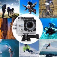 Excelvan Q5 12MP Mini Wifi Action Sports Camera with 2-Inch HD LCD 170 Degree Wide-Angle Lens and Battery (Black) N6