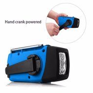 OUTERDO Dynamo Emergency Radio Solar Hand Crank Self Powered AM/FM/NOAA/WB Weather Radio, LED Flashlight,Phone... N4