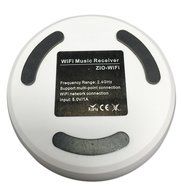 Zio WiFi Music Receiver [QUALCOMM Chip] Wireless Music Adapter Integrated multi-point technology(up to connect... N3