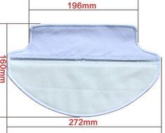 2-pack Wet &amp; Dry Microfiber Mop Pad Mopping Cloth For Ecovacs Deebot DT85 DT83 eDM81 N2