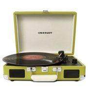 Crosley CR8005A-GR Cruiser Portable Turntable (Green) w/ Record Cleaning Kit