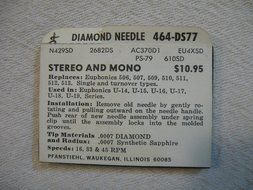 Pfanstiehl Superb Diamond Needle Sylus 464-ds77