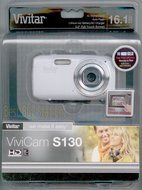 Vivitar 16 MP Digital Compact System Camera with 1.8-Inch LCD - White (VS130-WHT) N2