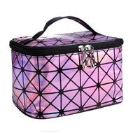 Creazy&reg; Women Makeup Diamond Cosmetic Bag (Pink)