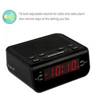 Peakeep Little Digital FM Alarm Clock Radio with Dual Alarm, Snooze, Sleep Timer and Battery Backup N2