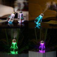 ECSEM Mini USB Colorful Bulb Humidifier Air Purifier Air Diffuser Purifier Atomizer - Clear Golden N2