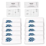 I-clean 10pcs GN Vacuum Bags Replace for Miele AirClean 3D Efficiency Dust Bag, with 4 Filters