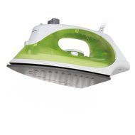 Sunbeam Simple Press 1100 Watt Compact Anti-Drip Non-Stick Soleplate Iron with Timed Auto-Off System, White/Green... N2