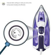 ZZ ES23311-P Advantage Steam Iron Motion-Activated 1400-Watt Auto-Off, Purple