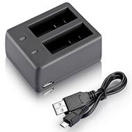 Neewer&reg; USB Dual Battery Charger with (2 Pack) 900mAh Replacement Battery for SJ4000/5000/6000/7000 of RioRand... N6