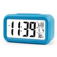 Fieans Solid Color Streamlined Snoozing Alarm Temperature Smart Night Light Activated LCD Digital Display Clock... N2