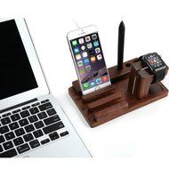 TuoP@[Charging Dock] Wooden Station Desktop Charger Stand N6