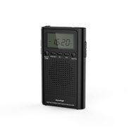 Horologe Pocket Handy AM/FM Radio with Clear Sound Speaker, LCD Screen, Alarm, Digital Clock, 3.5mm Earphone Jack...