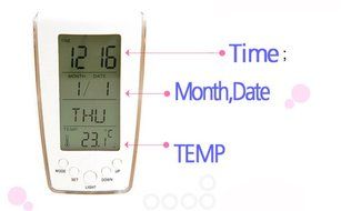Surborder Shop Digital Alarm Clock Battery Operated with Large Display, Snooze - Travel Alarm Clock and Home Alarm... N5
