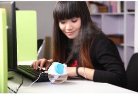 Cute Cartoon Elephant Electric USB Ultrasonic Quiet Humidifier Auto Touch off, LED Light Anion Oxygen Aromatherapy... N15