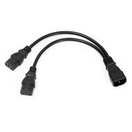 AuKvi&reg; UPS Server Y Splitter C14 to 2 x C13 Power Extension Cable N4