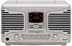 Teac Bluetooth Micro Hi-Fi CD Player Stereo Sound System with Sleep Timer, Alarm Clock, USB &amp; AUX Input, Remote...
