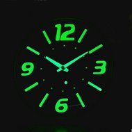 Glow in Dark 12 inch Modern Wall Clock Brief Style Silent Non Ticking Living Room Wall Watch N2