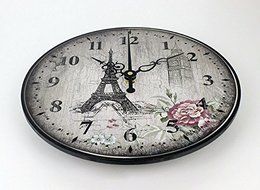 Eiffel tower large decorative wall clock absolutely silent bedroom wall clocks vintage wall watches home decor N2