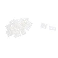 90 Degree Plastic Furniture Cabinet Corner Connectors White 20 Pcs