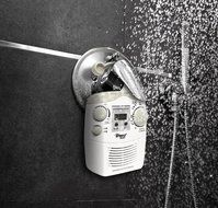 Pyle Home PSR6 Waterproof Shower Clock Radio N4