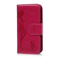 Badalink Galaxy S7 Edge Wallet Case 9 Card Slots Plastic Mirror Hand Strap Stand Feature Embossed PU Leather Flip... N2