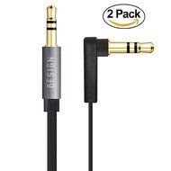 Besign 2-Pack 3.5mm Female to 2 Male Headphone Mic Audio Y Splitter Cable with Separate Headphone / Microphone... N7