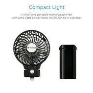 Tiveco Handheld USB Rechargeable Fan - V2 Black N10