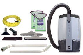 ProTeam ProVac FS 6 Commercial Backpack Vacuum with Tool Kit, 6 Quart - Corded