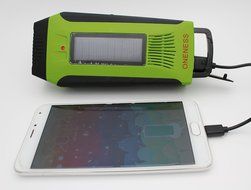 ONENESS Emergency Survival Solar Hand Crank Multi- Purpose Digital Radio AM/FM/ NOAA + Flashlight+Cellphone Charger... N7
