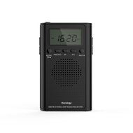 Horologe Pocket Handy AM/FM Radio with Clear Sound Speaker, LCD Screen, Alarm, Digital Clock, 3.5mm Earphone Jack... N2