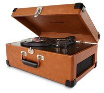 Crosley CR49-TA Traveler Turntable with Stereo Speakers and Adjustable Tone Control, Tan N8