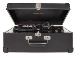 Crosley CR49-TA Traveler Turntable with Stereo Speakers and Adjustable Tone Control, Tan N9