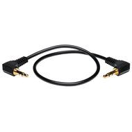 TRIPP LITE P312-001-2RA 1-Feet 3.5mm Mini Stereo Audio Cable with Two Right Angle Plugs