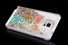 Galaxy Note 3 Case,Galaxy Note 3 Liquid Cover,PHEZEN Christmas Tree Santa Claus Design Cool Quicksand Moving Stars... N15