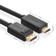 DP to HDMI, Ugreen Displayport DP Male to HDMI Male Audio and Video Cable, Support 1080P, Gold Plated, for Connecting... N4