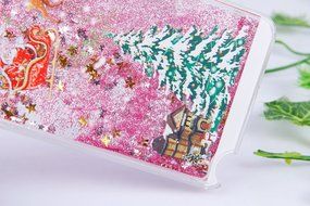 Galaxy Note 3 Case,Galaxy Note 3 Liquid Cover,PHEZEN Christmas Tree Santa Claus Design Cool Quicksand Moving Stars... N17