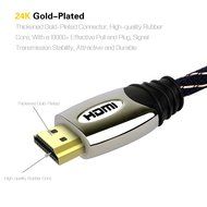4K HDMI Cable, Kinps 15ft Ultra Slim Cable v1.4 with Ethernet, 24k Gold-plating HDMI Cable with RedMere Technology...