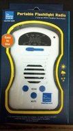 The Weather Channel Portable Flashlight Radio White - 7 Channel NOAA Weather Band / AM / FM Radio