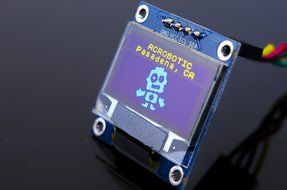 ACROBOTIC 0.96&quot; Inches Yellow-Blue I2C 128x64 OLED LCD Display Module for Arduino, ESP8266...