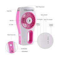 V-Resourcing Multifunction Handheld USB Mini Misting Fan,Rechargeable Portable Mini Humidifier Cooling Fan for... N2