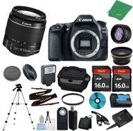 Canon EOS 80D Camera with 18-55mm IS STM + 2pcs 16GB Memory + Case + Card Reader + Tripod + Starter Set + Wide...