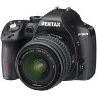 Pentax K-500 16MP Digital SLR Camera Kit with DA L 18-55mm f3.5-5.6 and 50-200mm Lenses (Black) N6