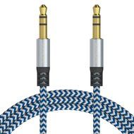 SoundPie 3.5mm Nylon Braid Contrast Color ShoeLace Auxiliary Audio Cable (5ft / 1.5m) AUX Cable for Headphones... N5