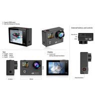 ECVILLA Ultrathin 4k Wifi Waterproof Sports Action Camera16mp Hd 4k Sony Cmos Sensor 2.0 Inch LCD 173 Wde Angle... N5