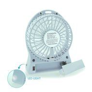 Bon Venu Portable Handheld USB Desktop Fan Battery Powered Rechargeable Personal Table Fan with LED light Color... N5