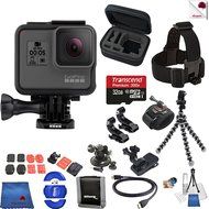 Gopro Hero 5 Black 15 Piece Discover Bundle Includes: Go Pro Hero5 Black + Case + Flexible Tripod + Head Strap...