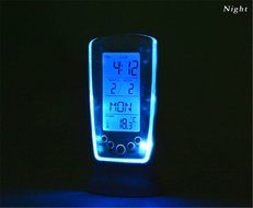 Surborder Shop Digital Alarm Clock Battery Operated with Large Display, Snooze - Travel Alarm Clock and Home Alarm... N8