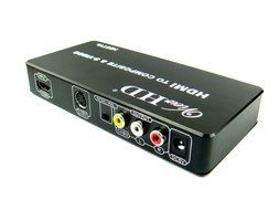 ViewHD HDMI to TV Composite RCA AV + S Video Converter | Include AV &amp; S Video Cables + AC Power Adapter | Model... N7