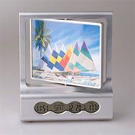 SIS photo frame clock, Digital Alarm Clock with timer,music and thermometer N4